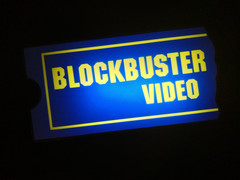 Retro Blockbuster Video 9″ lightbox sign retro logo used from late 1980s – 1990s