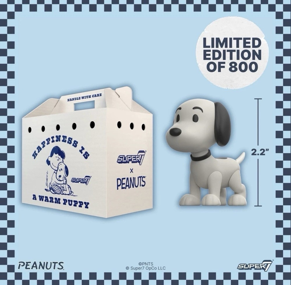 Super7 Peanuts Snoopy Reaction Figures Puppy 3.75” SDCC 2026 Exclusive 800 Made