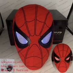 2026 Remote Control Spider Hero Mask Moving Eyes Cosplay Headgear