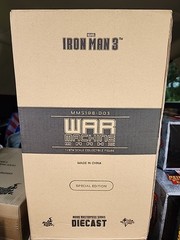 Sealed Hot Toys 1/6 Iron Man 3 Diecast Series WAR MACHINE Mark II MMS 198-D03