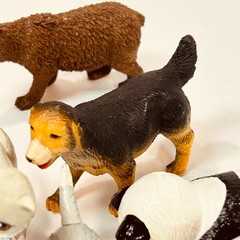 Lot of 10 Mixed Animal Figures Bear Panda Cat Whale Lion Rooster Duck