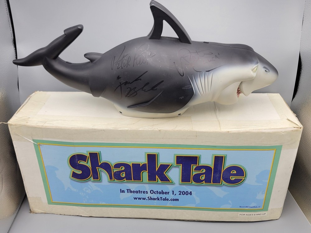 Rare Shark Tale Dreamworks PROMO Signed PETER FALK JACK BLACK PASTORE Autograph