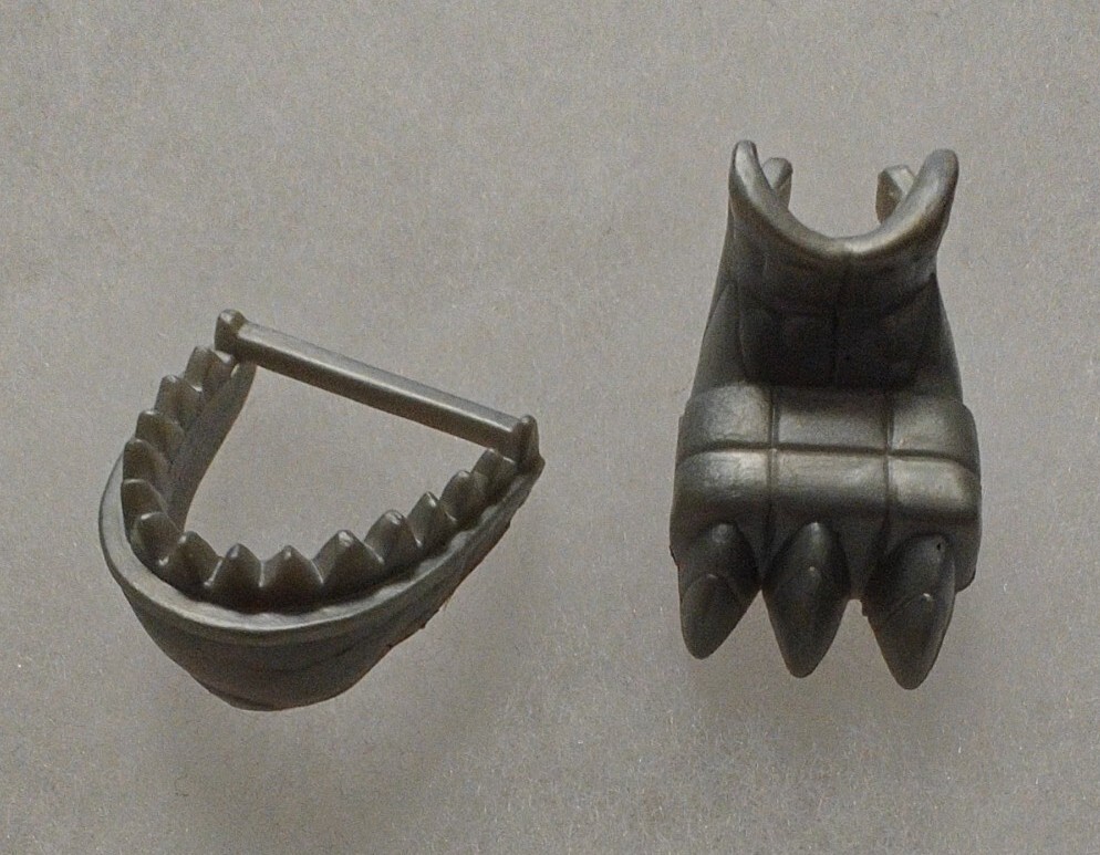 Vtg Playmates Primal Rage Sauron Foot & JAW Armor Weapon Accessory Parts