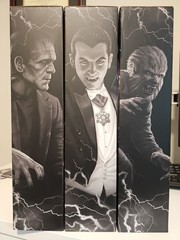 Universal Studios Epic Univers- Dracula, The Wolfman, and Frankenstein