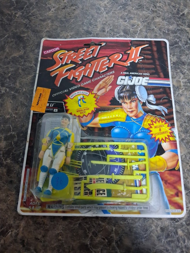 1993 G.I Joe Capcom Street Fighter II Chun Li Hasbro Action Figure Sealed
