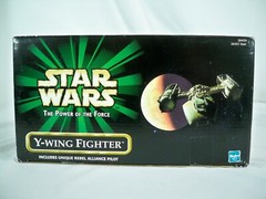 K21i05202 Y-WING FIGHTER MISB MINT IN SEALED BOX 1999 STAR WARS POTF POWER FORCE