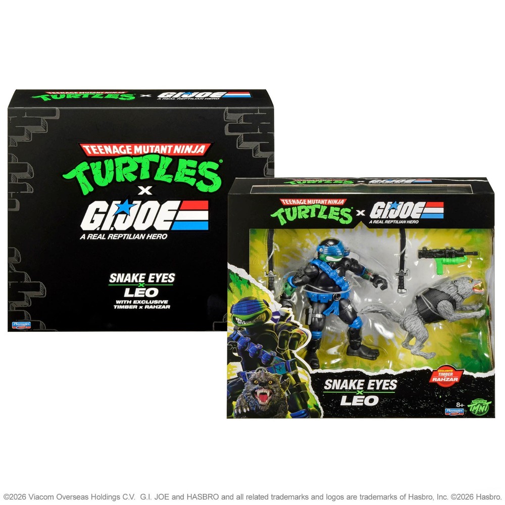 SDCC 2026 TMNT × G.I. Joe Snake Eyes × Leonardo Figure Set UCC PRESALE
