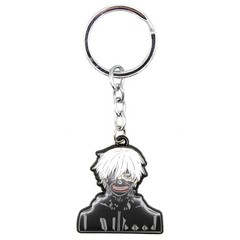 WHITE HAIRED KANEKI KEN Tokyo Ghoul 1.5 in. Key Chain (Eyepatch Anime KeyChain)