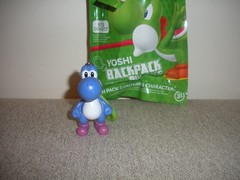 2″ DARK BLUE YOSHI BackPack Buddies Clip Keychain Super Mario