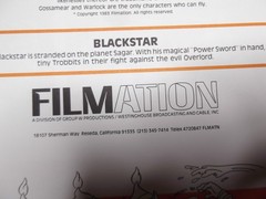 Blackstar animators character paper sheet folder Vtg 1983 Pre- Motu He-man