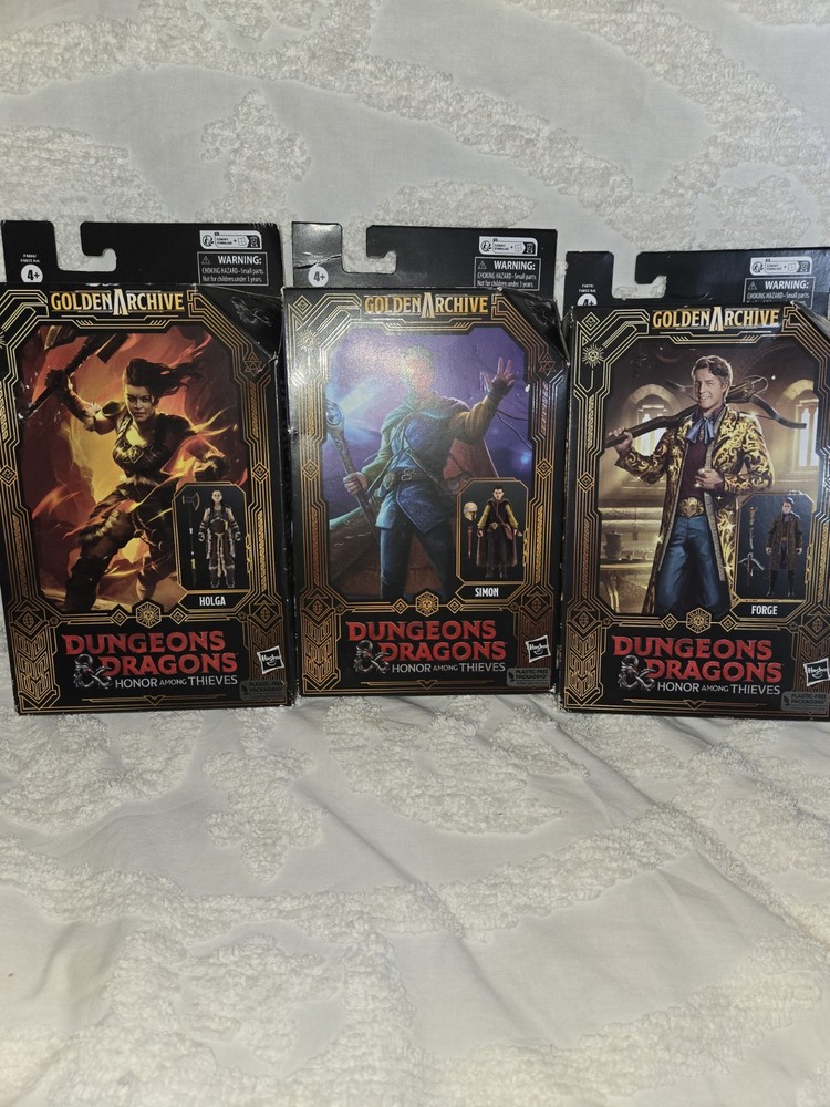 Lot Of 3 Hasbro Dungeons & Dragons Golden Archive HOLGA SIMON FORGE 6″ NEW🔥🔥