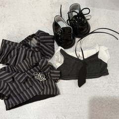 6 pc outfit for 38 cm Labubu doll. Wednesday character clothes