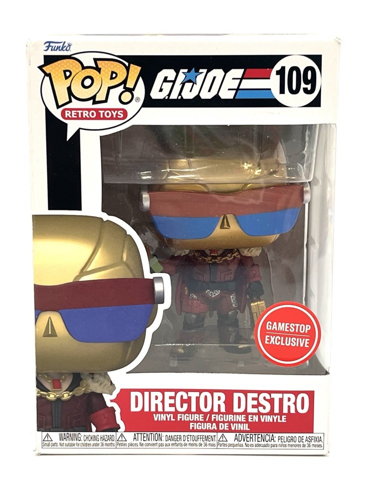 Super7 Funko POP GameStop Exclusive G.I. Joe Director Destro #109 Boxed