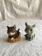 Dog Cat Puppy Kitty in My Pocket Animals Mini Figure Lot of 10 Some Flocked