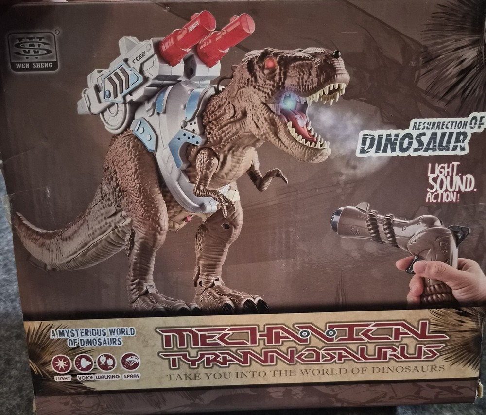 New Wen Sheng Resurrection of Dinosaur Remote Control Dino T-Rex Light Sound