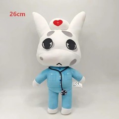 New Horror Animal Hospital Plush Toy Blue Dog Soft Stuffed Cartoon Doll