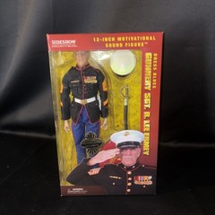 Sideshow Gunnery Sgt R.Lee Ermey Dress Blue Marine 1/6 12″Action Figure NEW 2006
