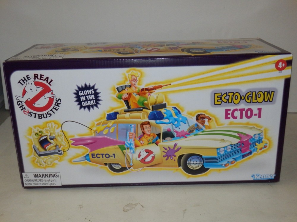 ECTO-GLOW Ecto-1! THE REAL GHOSTBUSTERS Kenner Classics HASBRO PULSE Ectomobile