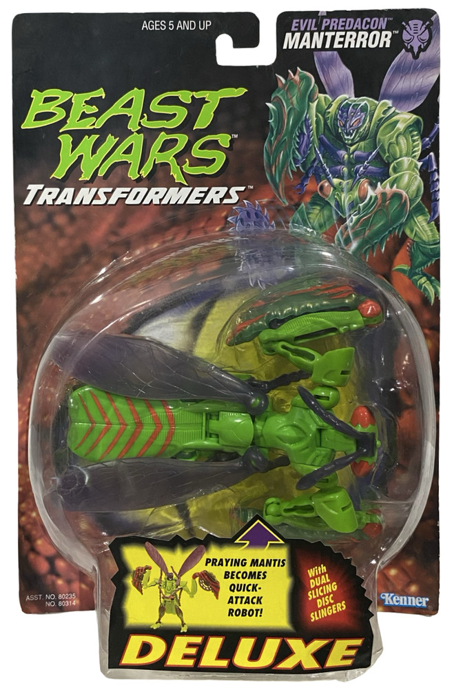 Transformers Beast Wars Manterror Vtg 1996 Deluxe Action Figure NEW Kenner READ