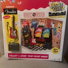 MGA Miniverse Real Music Record Shop With Exclusive Fender Guitar New IN HAND