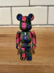 Medicom BE@RBRICK Andy Warhol Flowers 100% 400% Bearbrick Figure Set READ