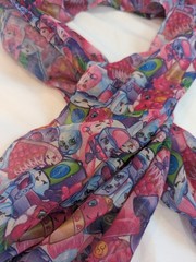 2016 Target Shopkins Scarf, Sheer Polyester Fabric 20″X63″