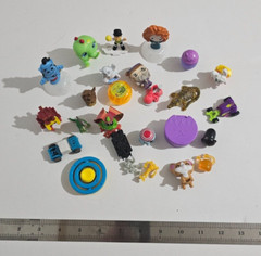 Bag Of Small Toys Bulk of PVC & Plastic Figures Toy Modern, Barely Played With