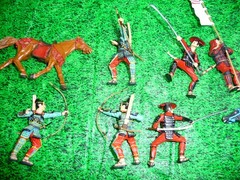 SAMURAI PLASTOY JAPANESE WARRIORS DEAL PLUS PLASTIC FIGURES