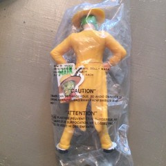 The Mask Yellow Suit Vinyl Action Figure – Green Face, Black White Details