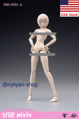 86TOYS T86 1/12Female Pale Suntan Joint Flexible Body For 6”Action Figure Model