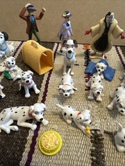 Lot of 21 Disney 101 102 DALMATIANS PVC Toys Action Figures Dogs Cruella Disney