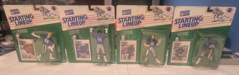 1988 Starting Lineup Seattle Seahawks Team Set Kreig, Green, Warner, Bosworth