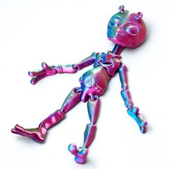 8.3inch 3D Printed Alien Model,Articulated Animals figure,Fidget Toys Home Decor
