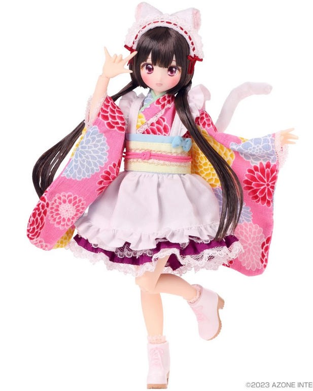 Pre-Sale Azone Sakashita Sakura 8.8In 1/6 Bjd Black New Year Action Figure Gift