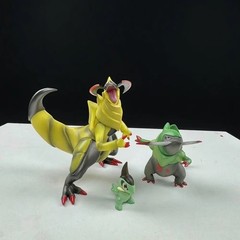 2-11cm Pokemon Axew Fraxure Haxorus PVC Action Figure Toy Gift