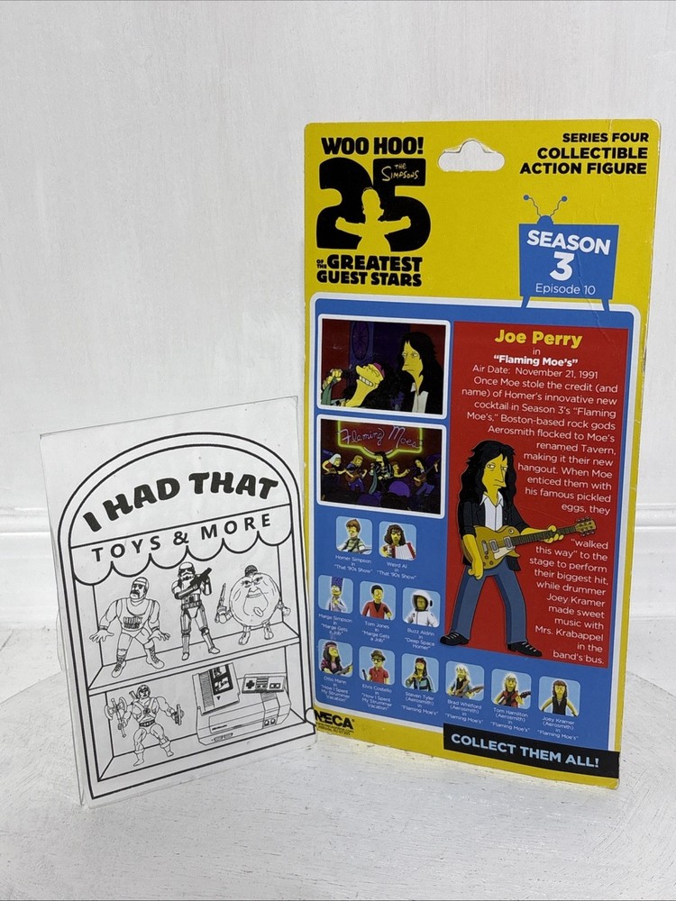 NECA The Simpsons 25 Greatest Guest Stars Series 4 JOE PERRY Figure