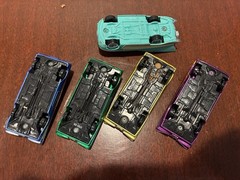 Disney Pixar Cars Diecasts of FLO and 4x RAMONE LOT Gold Purple Green Blue