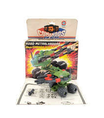 GI JOE COMANDOS EM ACAO ROBO-METRALHADORA COMPLETE w/BOX & BP’s BRAZIL ESTRELA