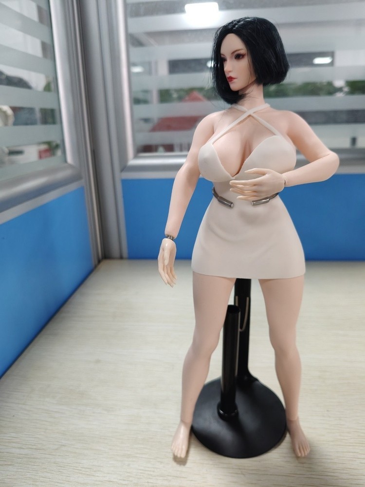1/6 Female Large Bust Pale Seamless Body W/Anus Hole For 12″ Action Figure Doll