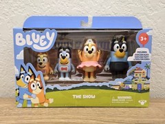 Bluey The Show LIMITED EDITION Showtime Bluey/Bingo/Chilli/Bandit 4Pk Figure Set