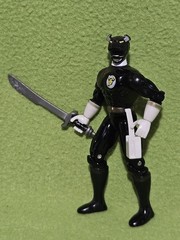 2001 Power Rangers Wild Force 5″ Beasts Squadron Black Wild Force Ranger Figure