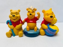 Vintage Disney Winnie the Pooh Vinyl Plastic Figures Set Nursery Decor BIN 22