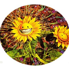Sunflower Grin 11″ Large Art Plate by Ron English Popaganda PopLife