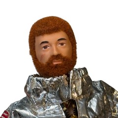 Vintage 1964 GI Joe Adventure Team Astronaut Space Walk Figure Red Flocked Hair
