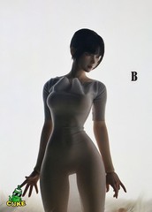 1/6 Female Ultra-thin Elasticity Sexy Hip Hugging Jumpsuit Skirt For 12″Figure