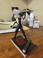 Custom Arashikage Toy Stand With Akiko From G.I. Joe Origins: Snake Eyes
