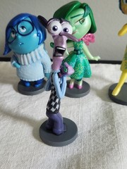 Disney Pixar Inside Out Figures Cake Toppers Joy Anger Sadness Fear Disgust