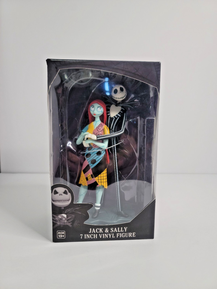 NIGHTMARE BEFORE CHRISTMAS Jack & Sally 7″ Vinyl Figure 30th Anniversary NEW
