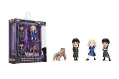 Wednesday 2.5″ 4-Pack Die-Cast Figures, Toys for Kids and Adults