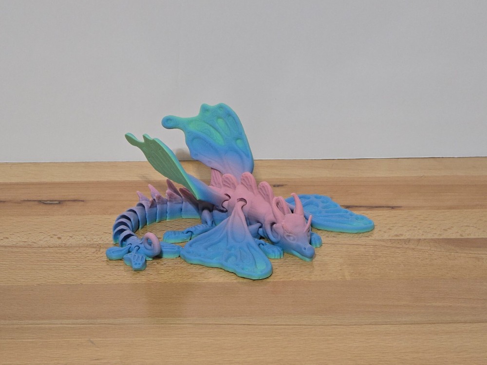 3D Printed Butterfly Dragons Flexible Full Articulated Fidget Toy Decoration